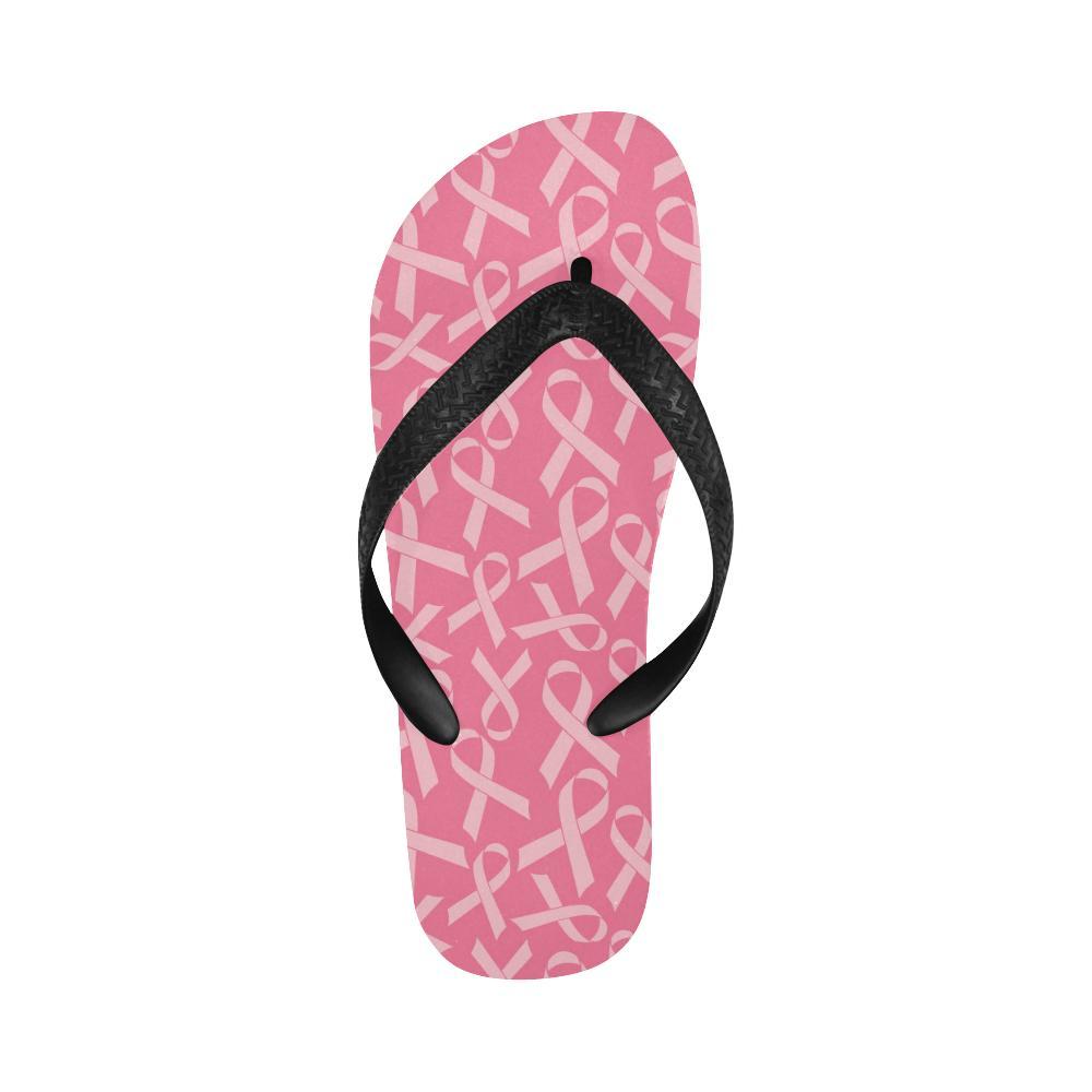 Breast Cancer Awareness Themed Flip Flops-JTAMIGO.COM