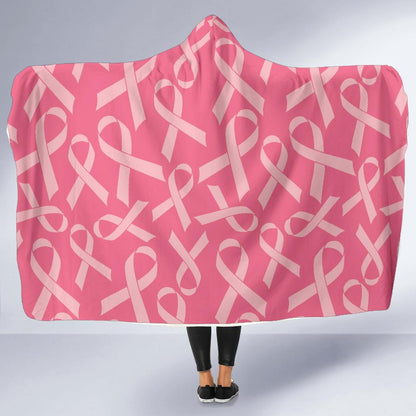 Breast Cancer Awareness Themed Hooded Blanket-JTAMIGO.COM