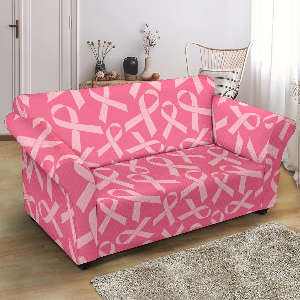 Breast Cancer Awareness Themed Loveseat Slipcover-JTAMIGO.COM