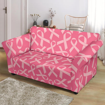 Breast Cancer Awareness Themed Loveseat Slipcover-JTAMIGO.COM