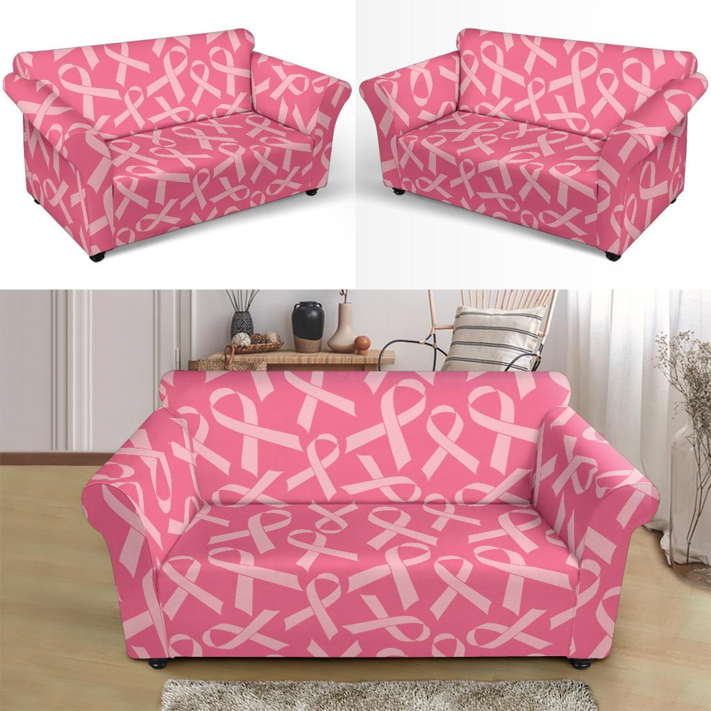 Breast Cancer Awareness Themed Loveseat Slipcover-JTAMIGO.COM