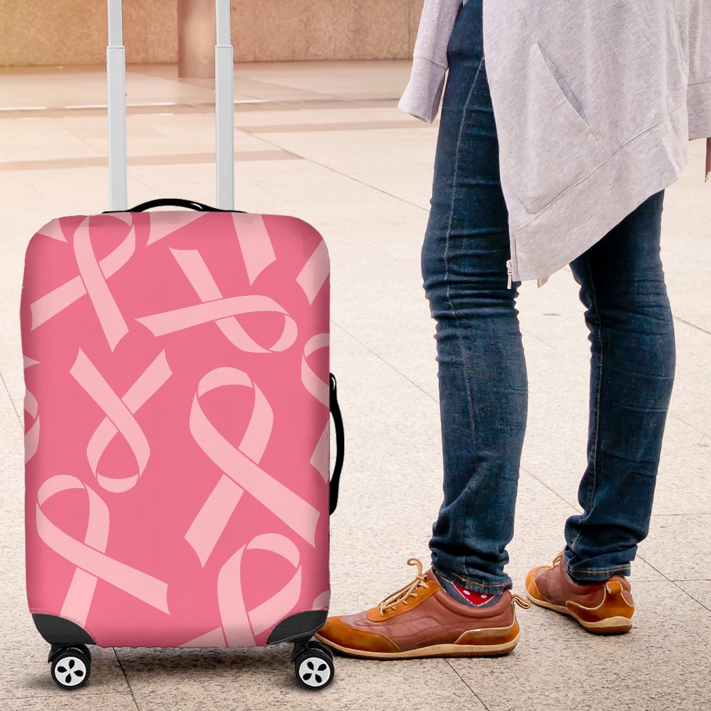 Breast Cancer Awareness Themed Luggage Cover Protector