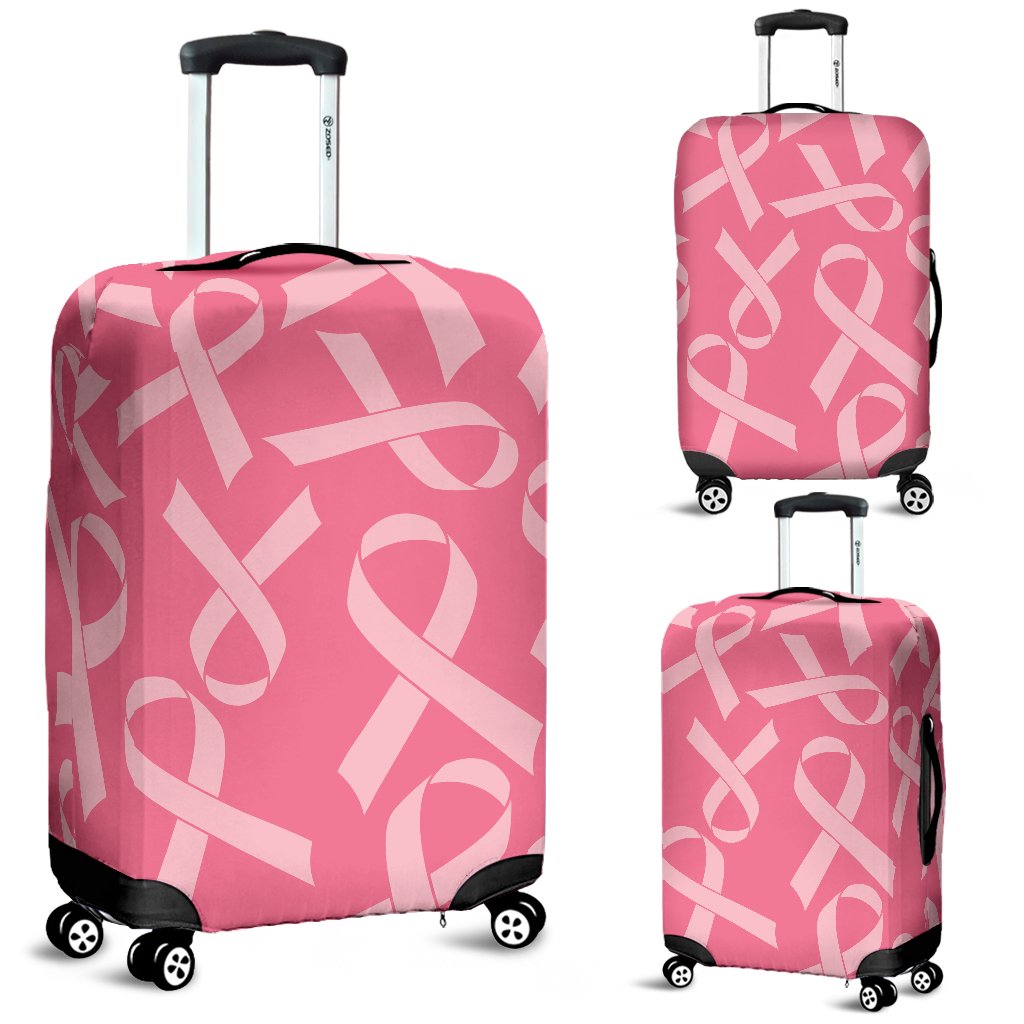 Breast Cancer Awareness Themed Luggage Cover Protector
