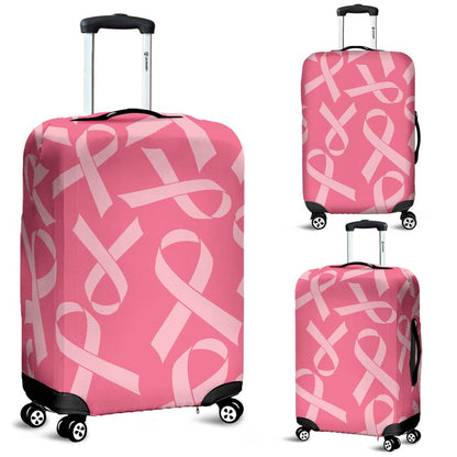 Breast Cancer Awareness Themed Luggage Cover Protector