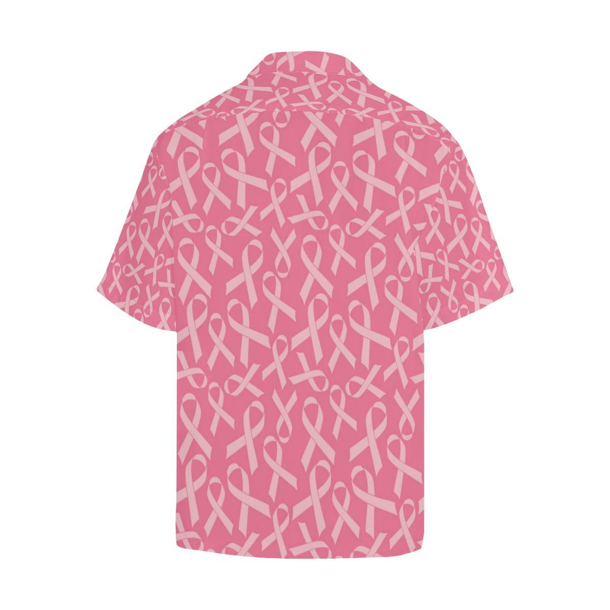 Breast Cancer Awareness Themed Men Aloha Hawaiian Shirt