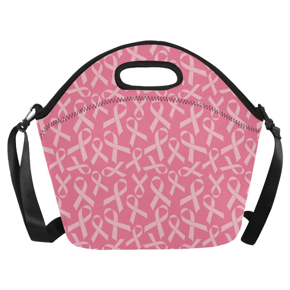 Breast Cancer Awareness Themed Neoprene Lunch Bag (Model 1669)(Large)-JTAMIGO.COM