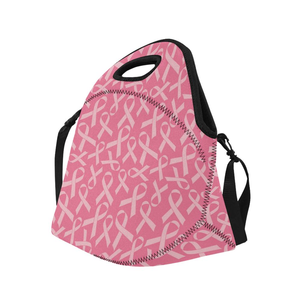Breast Cancer Awareness Themed Neoprene Lunch Bag (Model 1669)(Large)-JTAMIGO.COM