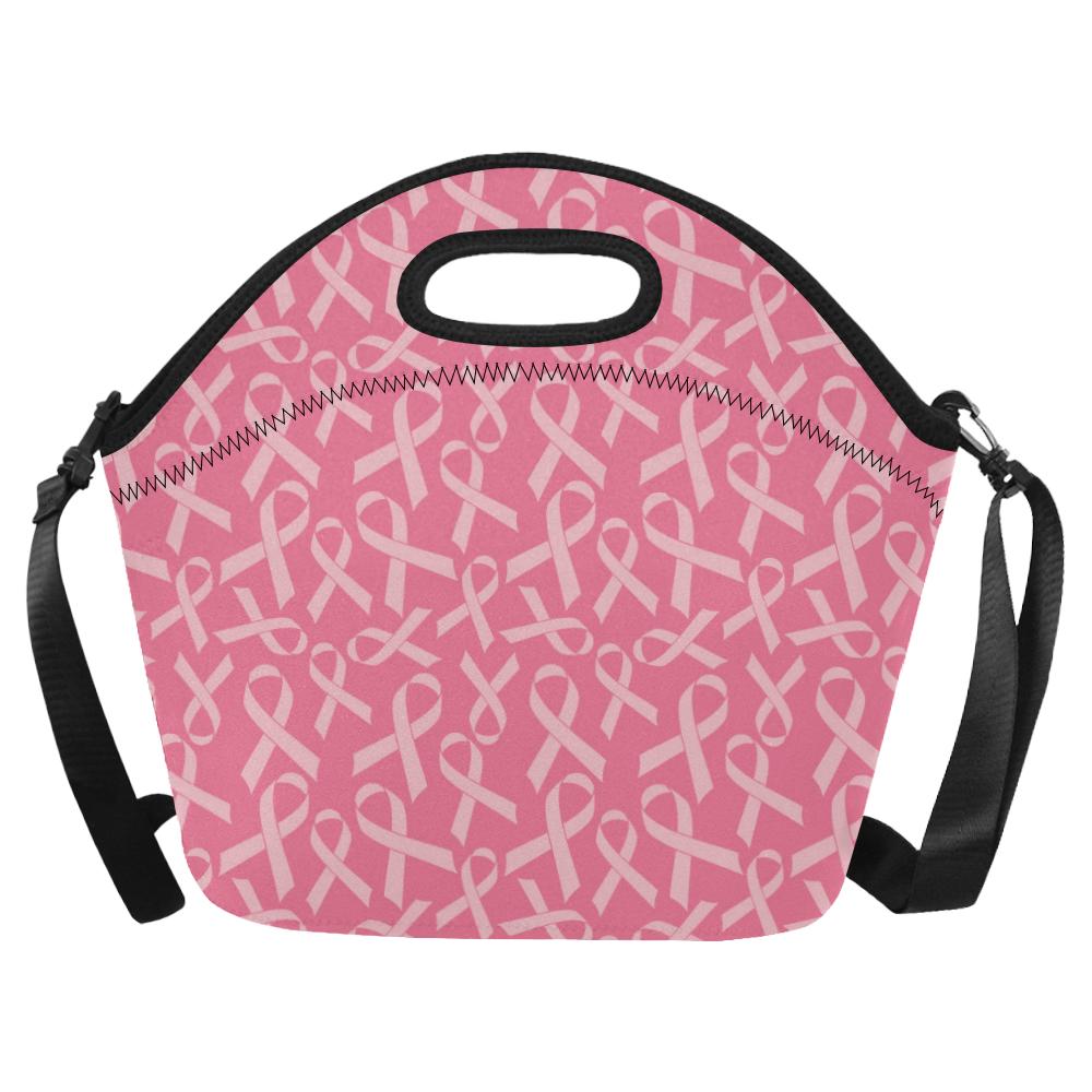Breast Cancer Awareness Themed Neoprene Lunch Bag (Model 1669)(Large)-JTAMIGO.COM