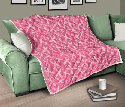 Breast Cancer Awareness Themed Premium Quilt-JTAMIGO.COM