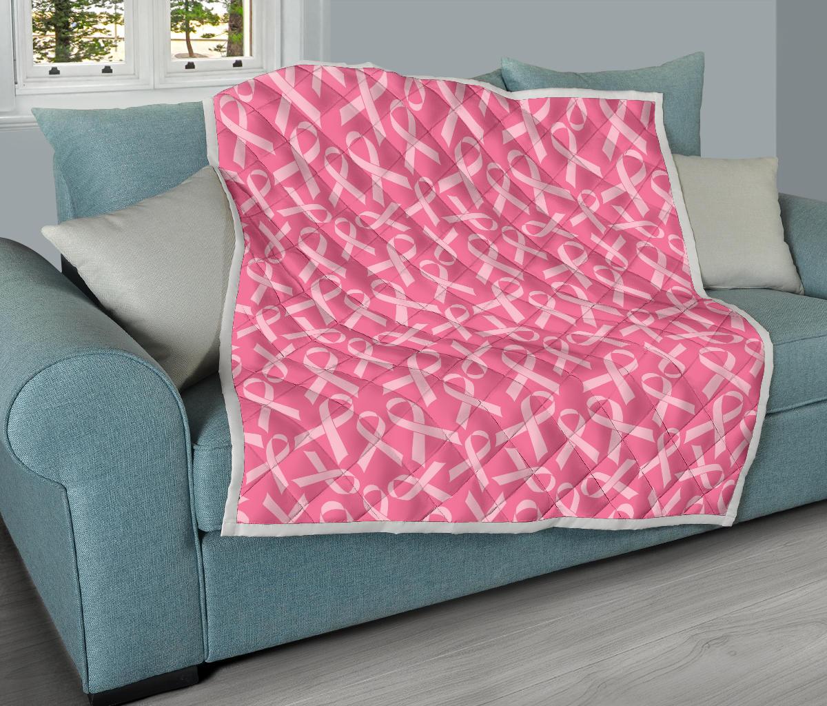 Breast Cancer Awareness Themed Premium Quilt-JTAMIGO.COM
