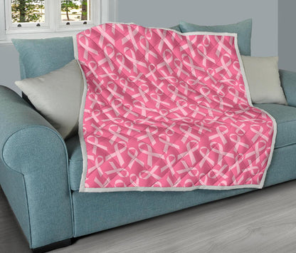 Breast Cancer Awareness Themed Premium Quilt-JTAMIGO.COM