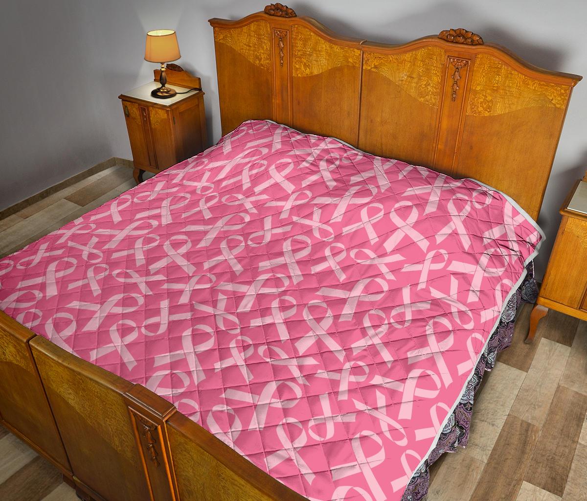 Breast Cancer Awareness Themed Premium Quilt-JTAMIGO.COM