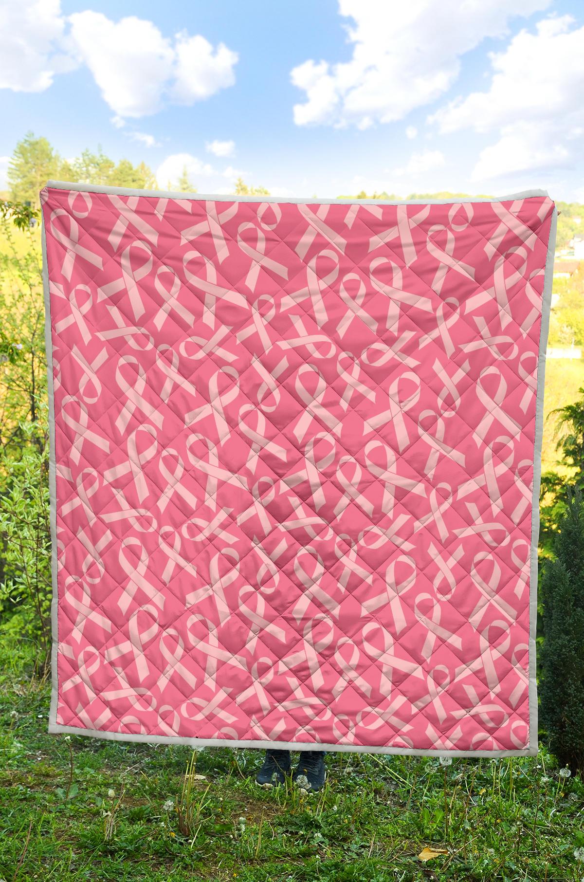 Breast Cancer Awareness Themed Premium Quilt-JTAMIGO.COM