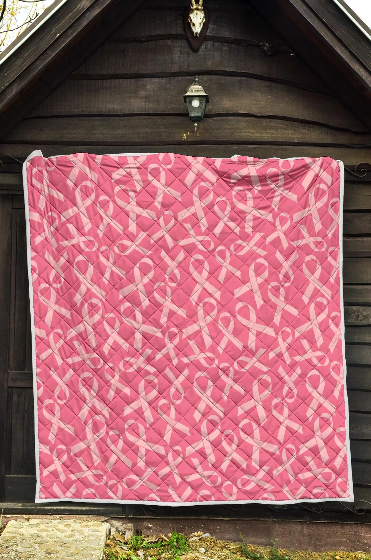 Breast Cancer Awareness Themed Premium Quilt-JTAMIGO.COM