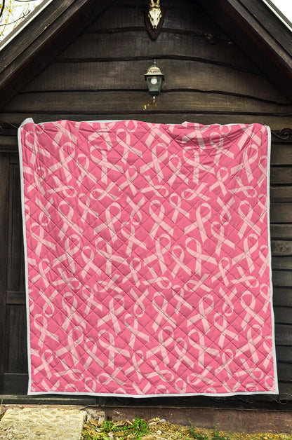 Breast Cancer Awareness Themed Premium Quilt-JTAMIGO.COM