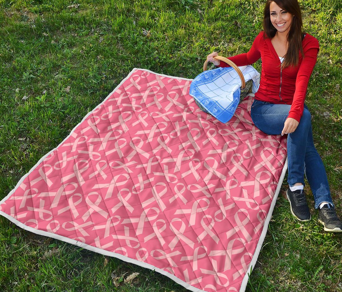 Breast Cancer Awareness Themed Premium Quilt-JTAMIGO.COM
