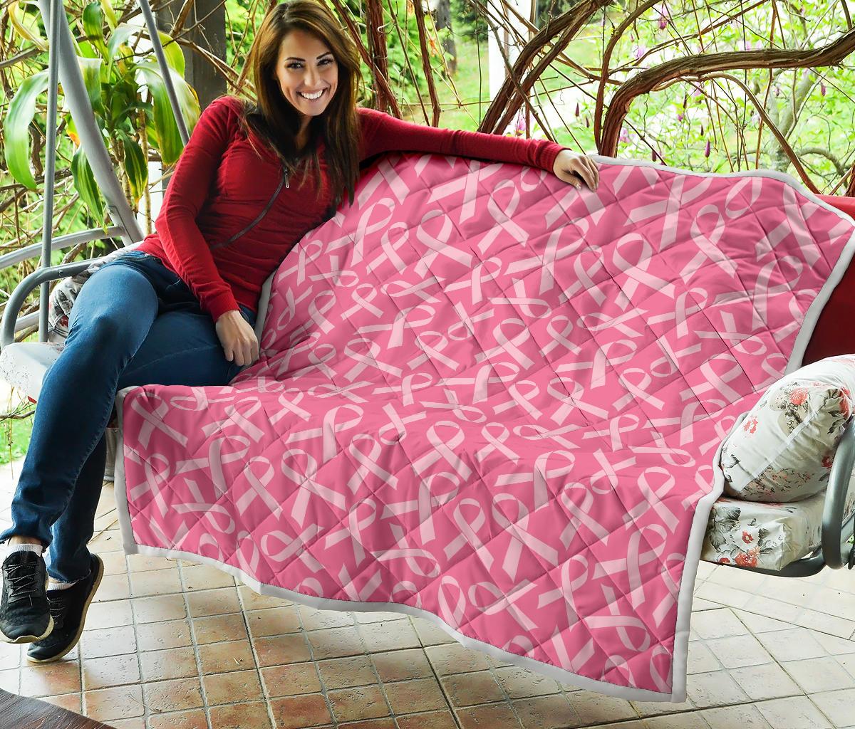 Breast Cancer Awareness Themed Premium Quilt-JTAMIGO.COM