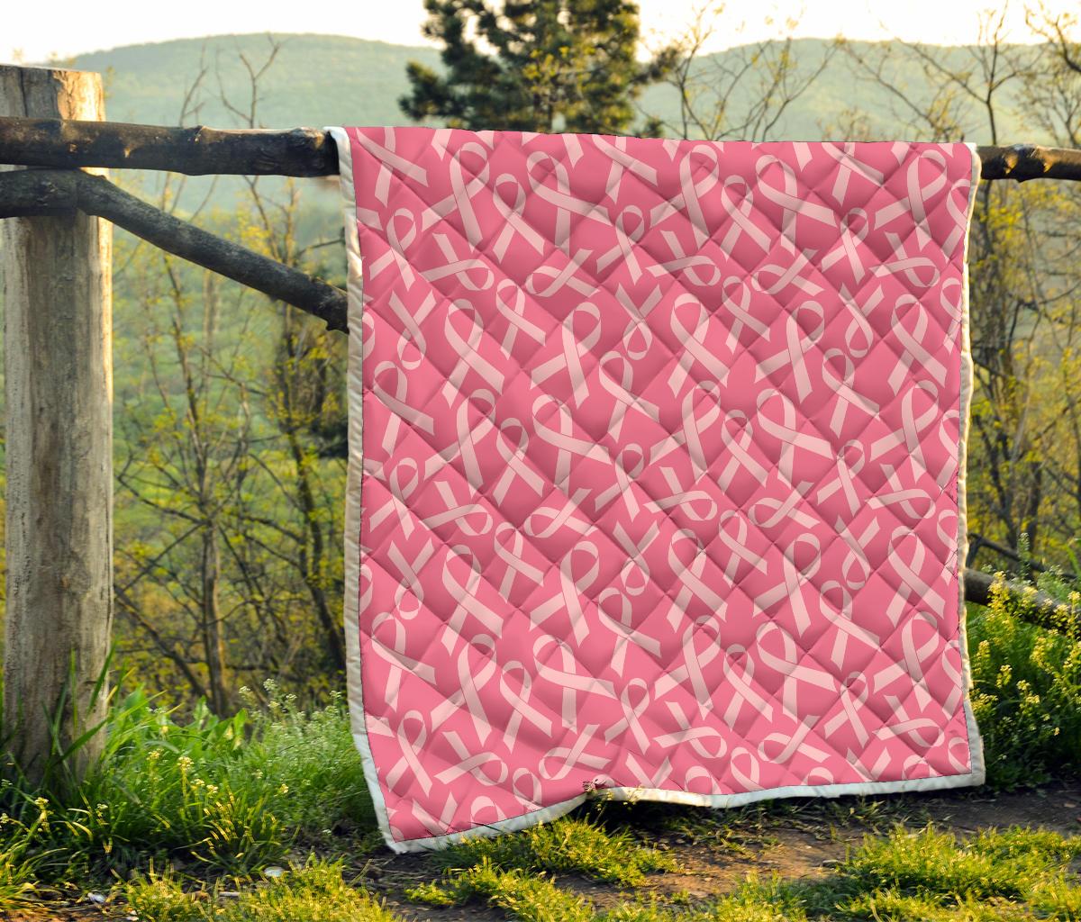 Breast Cancer Awareness Themed Premium Quilt-JTAMIGO.COM