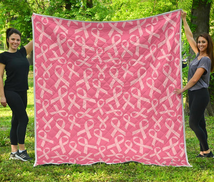 Breast Cancer Awareness Themed Premium Quilt-JTAMIGO.COM