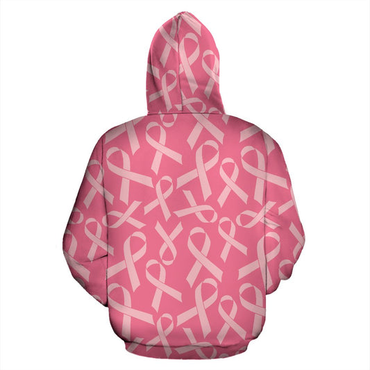 Breast Cancer Awareness Themed Pullover Hoodie