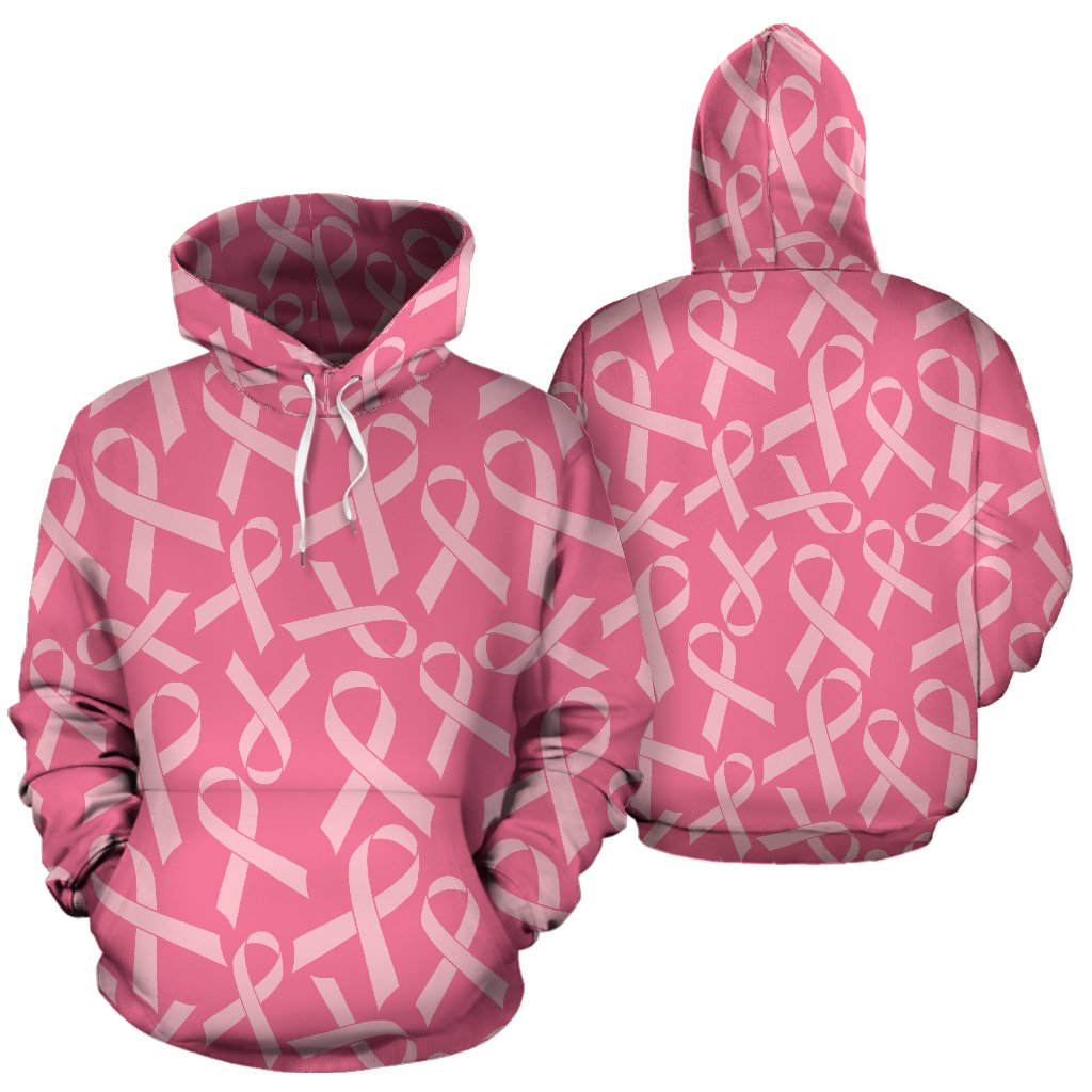 Breast Cancer Awareness Themed Pullover Hoodie