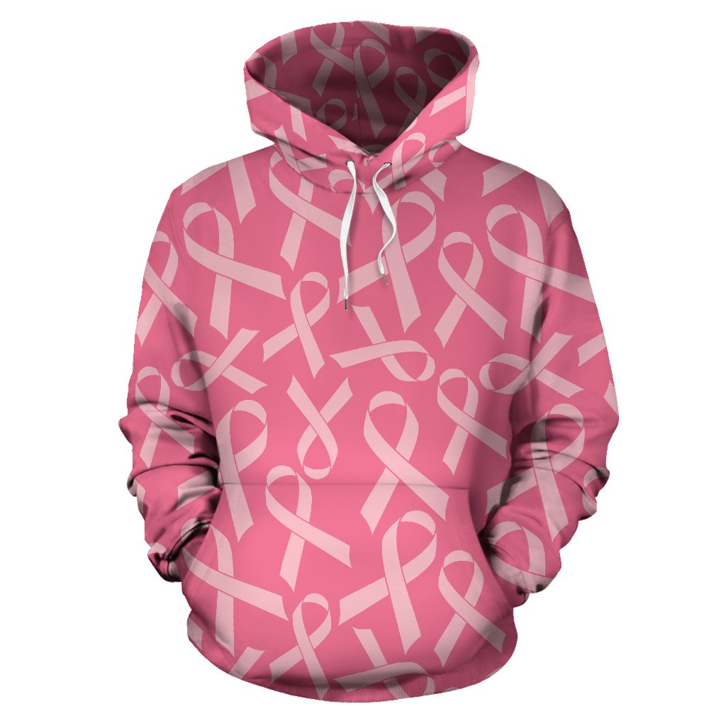 Breast Cancer Awareness Themed Pullover Hoodie