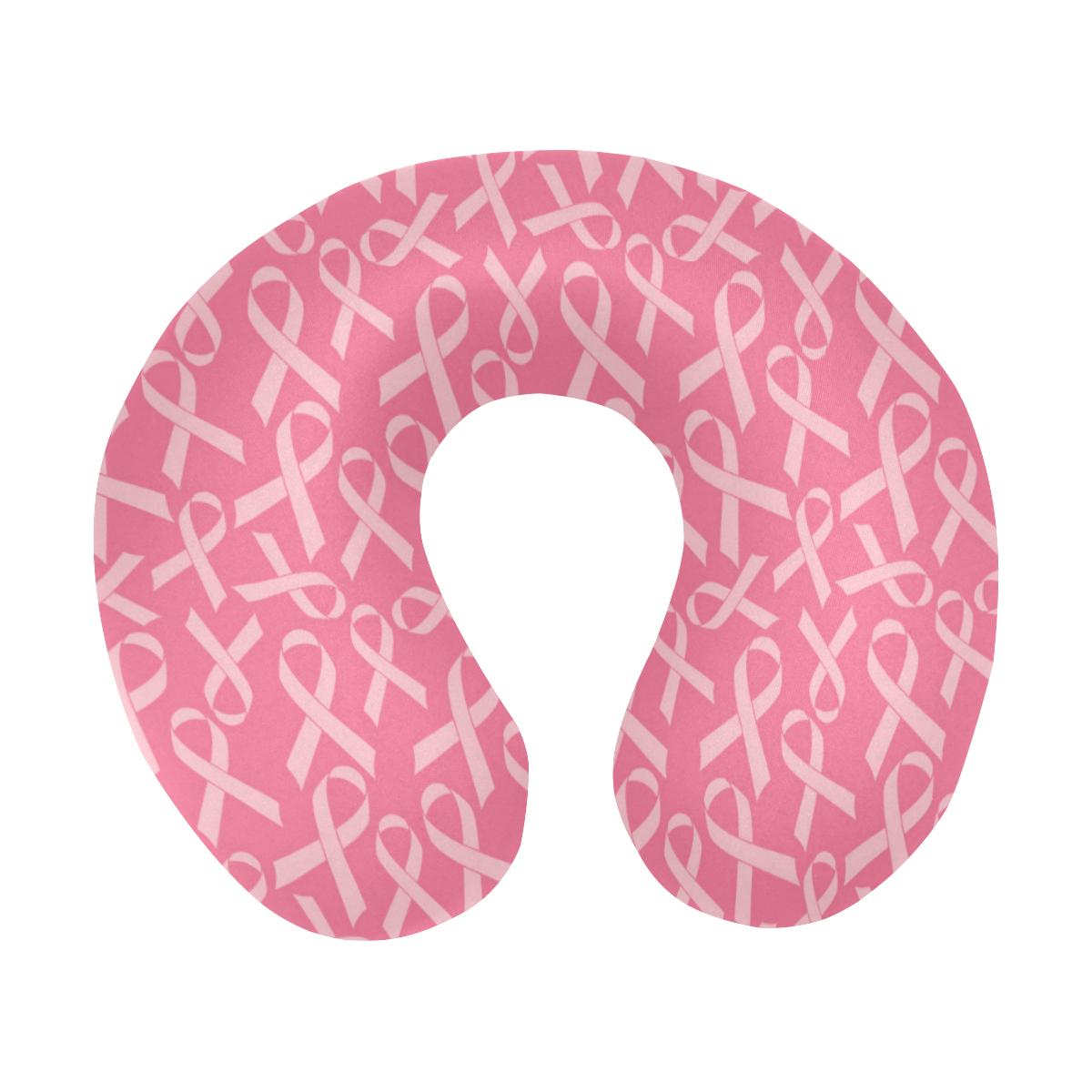 Breast Cancer Awareness Themed U-Shaped Travel Neck Pillow-JTAMIGO.COM