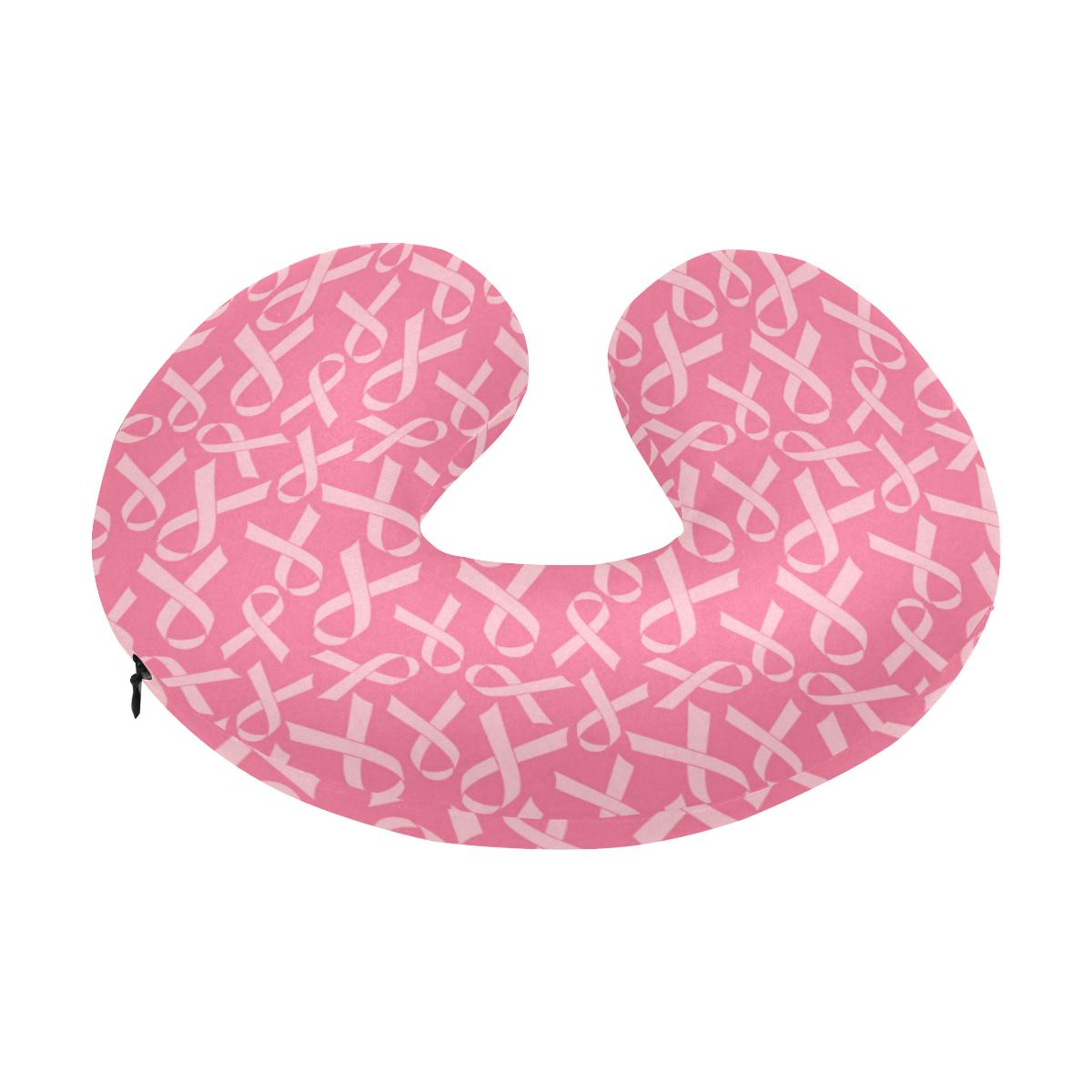 Breast Cancer Awareness Themed U-Shaped Travel Neck Pillow-JTAMIGO.COM