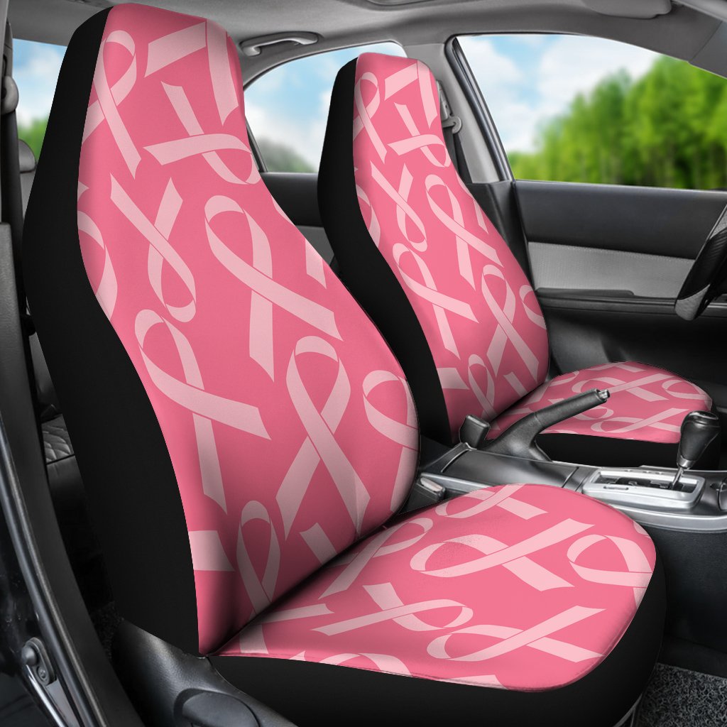 Breast Cancer Awareness Themed Universal Fit Car Seat Covers