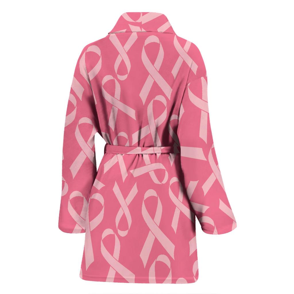 Breast Cancer Awareness Themed Women Bath Robe-JTAMIGO.COM