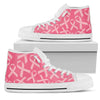 Breast Cancer Awareness Themed Women High Top Shoes