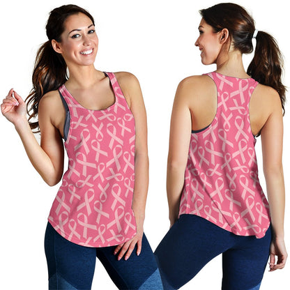 Breast Cancer Awareness Themed Women Racerback Tank Top
