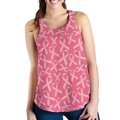Breast Cancer Awareness Themed Women Racerback Tank Top