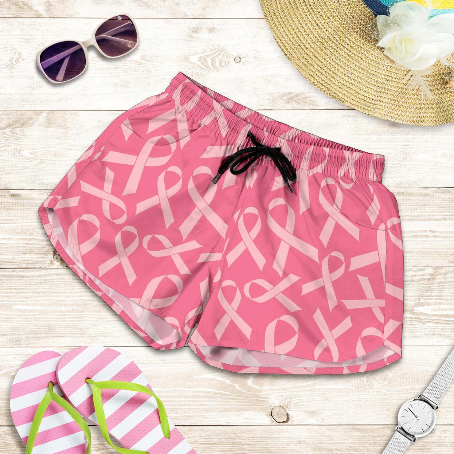 Breast Cancer Awareness Themed Women Shorts-JTAMIGO.COM