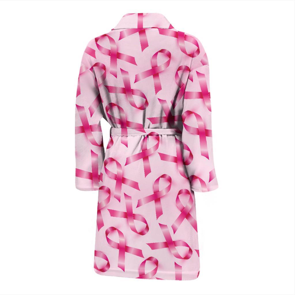 Breast cancer Pattern Print Design 04 Men Bathrobe-JORJUNE.COM