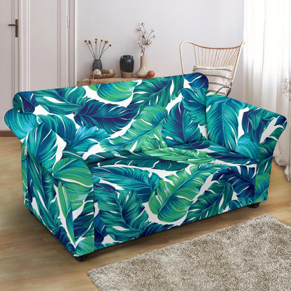 Brightness Tropical Palm Leaves Loveseat Slipcover-JTAMIGO.COM