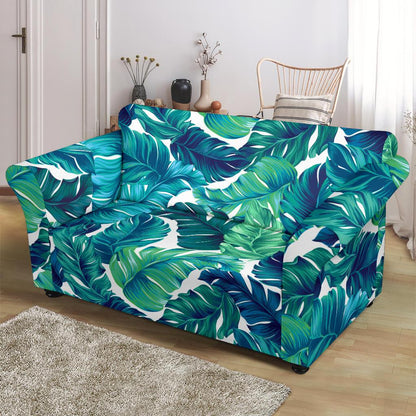 Brightness Tropical Palm Leaves Loveseat Slipcover-JTAMIGO.COM