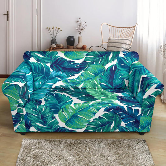Brightness Tropical Palm Leaves Loveseat Slipcover-JTAMIGO.COM