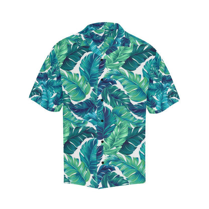 Brightness Tropical Palm Leaves Men Aloha Hawaiian Shirt