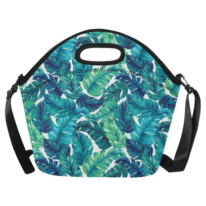 Brightness Tropical Palm Leaves Neoprene Lunch Bag (Model 1669)(Large)-JTAMIGO.COM