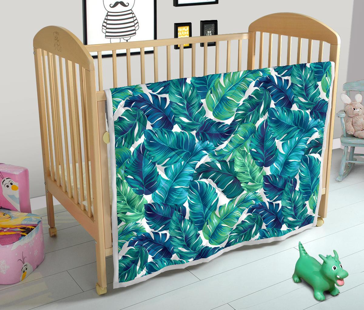 Brightness Tropical Palm Leaves Premium Quilt-JTAMIGO.COM
