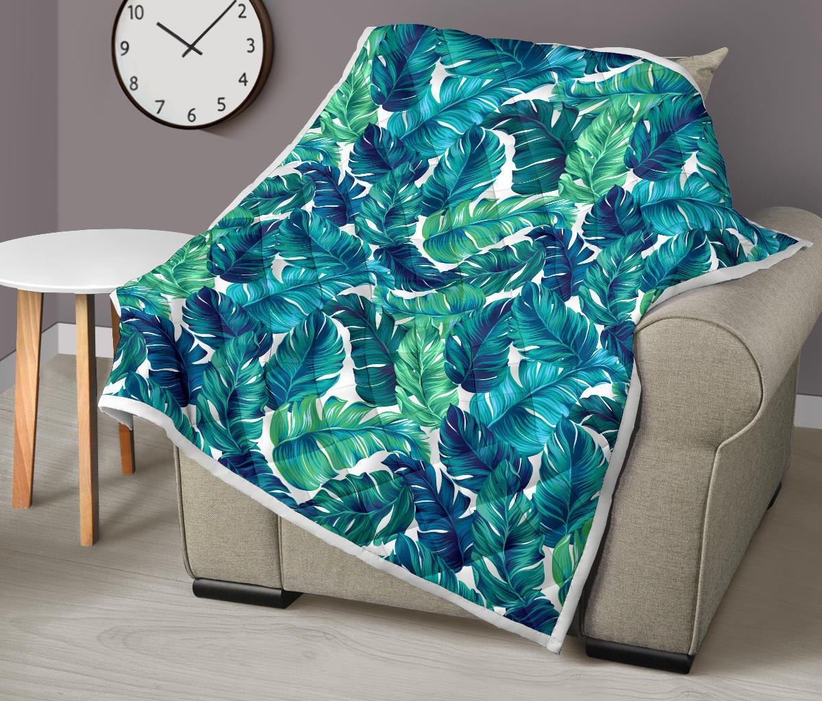Brightness Tropical Palm Leaves Premium Quilt-JTAMIGO.COM