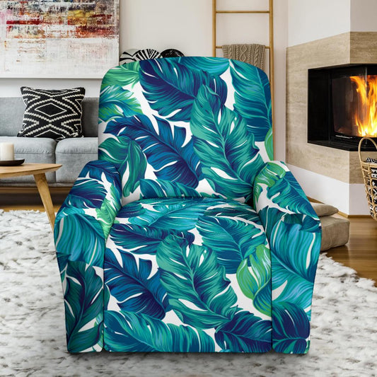 Brightness Tropical Palm Leaves Single Sofa Slipcover -JTAMIGO.COM
