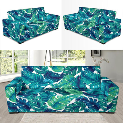 Brightness Tropical Palm Leaves Sofa Slipcover-JTAMIGO.COM
