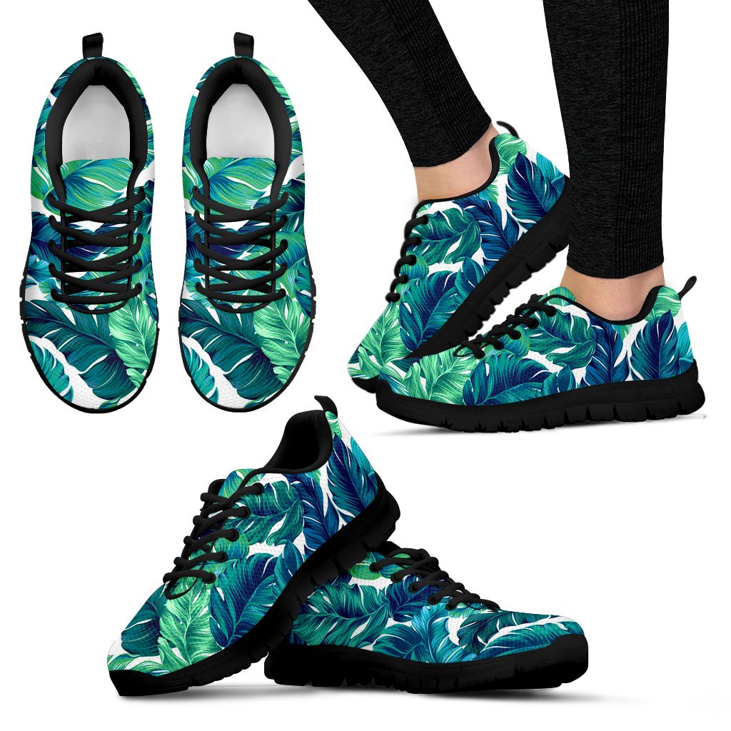 Brightness Tropical Palm Leaves Women Sneakers Shoes