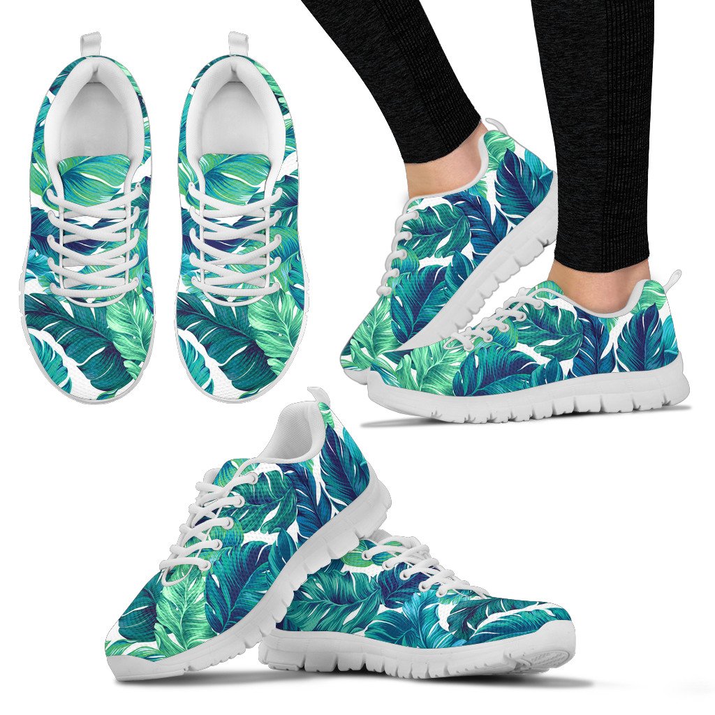 Brightness Tropical Palm Leaves Women Sneakers Shoes
