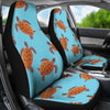 Brow Sea Turtle Print Pattern Universal Fit Car Seat Covers