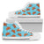 Brown Sea Turtle Print Pattern Women High Top Shoes