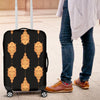 Buddha Head Gold Print Luggage Cover Protector