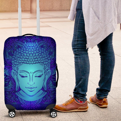 Buddha Head Mandala Luggage Cover Protector